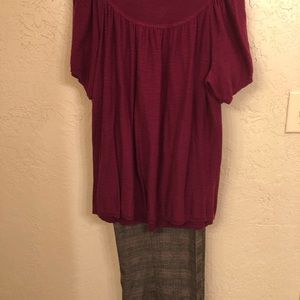 Wide leg pants and matching top